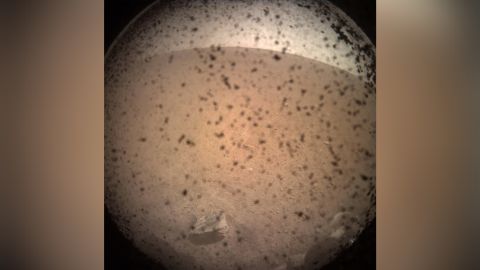 NASA's InSight acquired this image of the area in front of the lander right after landing.