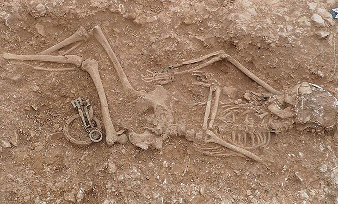 Excavations have uncovered more than 20 burials at the site in the Lincolnshire Wolds.