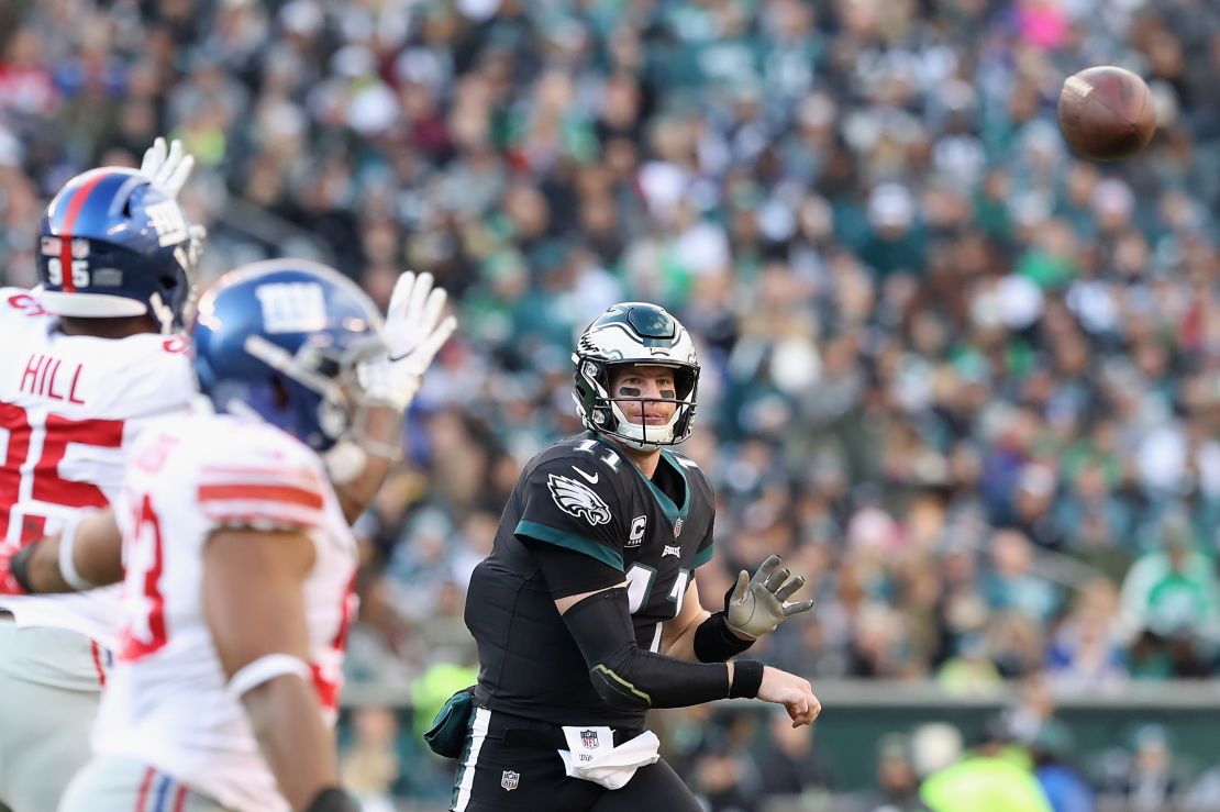 The performance of quarterback Carson Wentz  is going to be key to the Eagles' chances of defending their Super Bowl title.