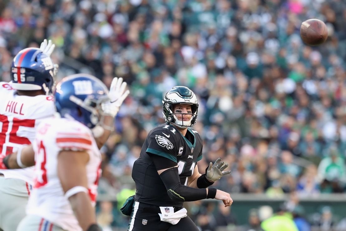 The performance of quarterback Carson Wentz is going to be key to the Eagles' chances of defending their Super Bowl title.