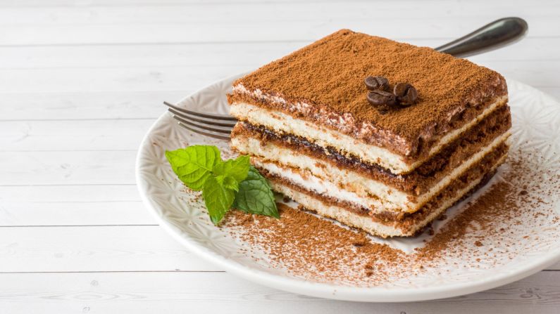 <strong>Tiramisú, Italy: </strong>Creamy layers of whipped mascarpone cradle coffee-soaked ladyfingers in this modern Italian dessert, which has become a sweet mainstay around the globe. 