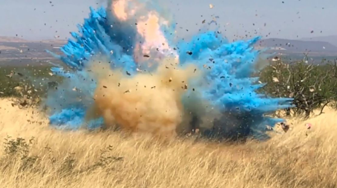 gender reveal explosion starts wildfire