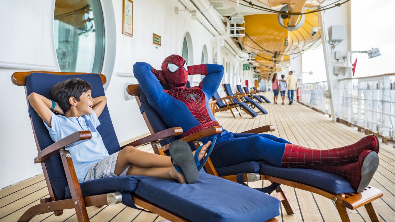 <strong>Best for Families: </strong>Disney Cruise Line. Disney activities have included a Marvel Day at Sea, which can include hanging out with Spider-Man. 
