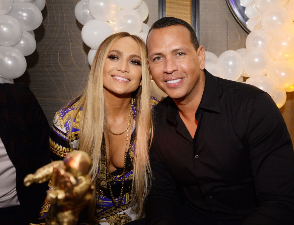 Jennifer Lopez and Alex Rodriguez pictured together earlier this year.