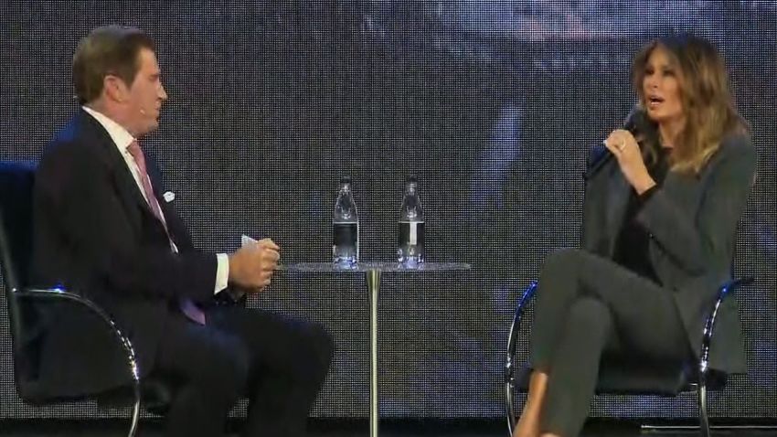 NS Slug: FLOTUS ON BE BEST/BULLYING: SOMETIMES YOU FIGHT BACK  Synopsis: Melania Trump on social media and bullying: "Sometimes you need to fight back, I'm sorry."  Keywords: MELANIA TRUMP FIRST LADY SOCIAL MEDIA OPIOID TOWN HALL