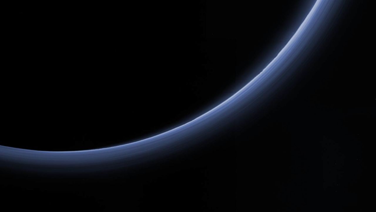 Scientists believe the haze is a photochemical smog resulting from the action of sunlight on methane and other molecules in Pluto's atmosphere.