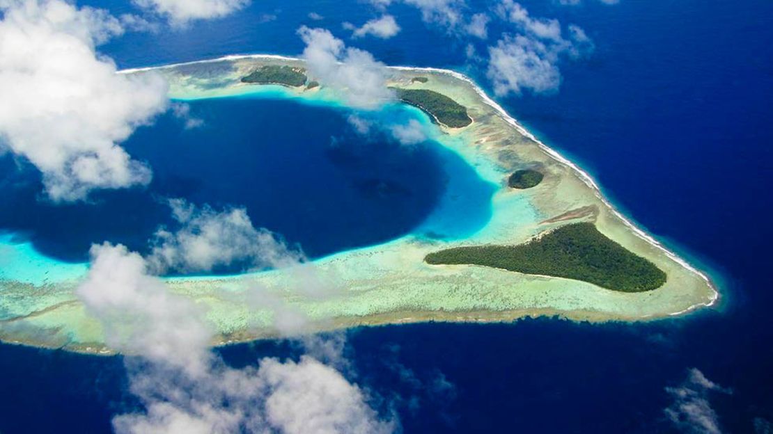 Pohnpei from the sky.