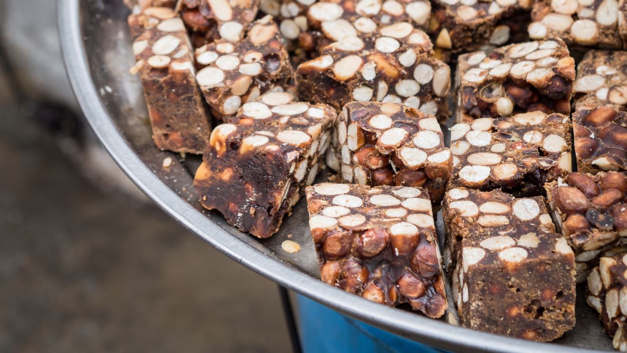 <strong>Kashata, East Africa: </strong>Wander through a market in East Africa to find this golden sweet, which blends the satisfying crunch of caramelized sugar with the rich heft of peanuts, fresh coconut or a blend of the two. 