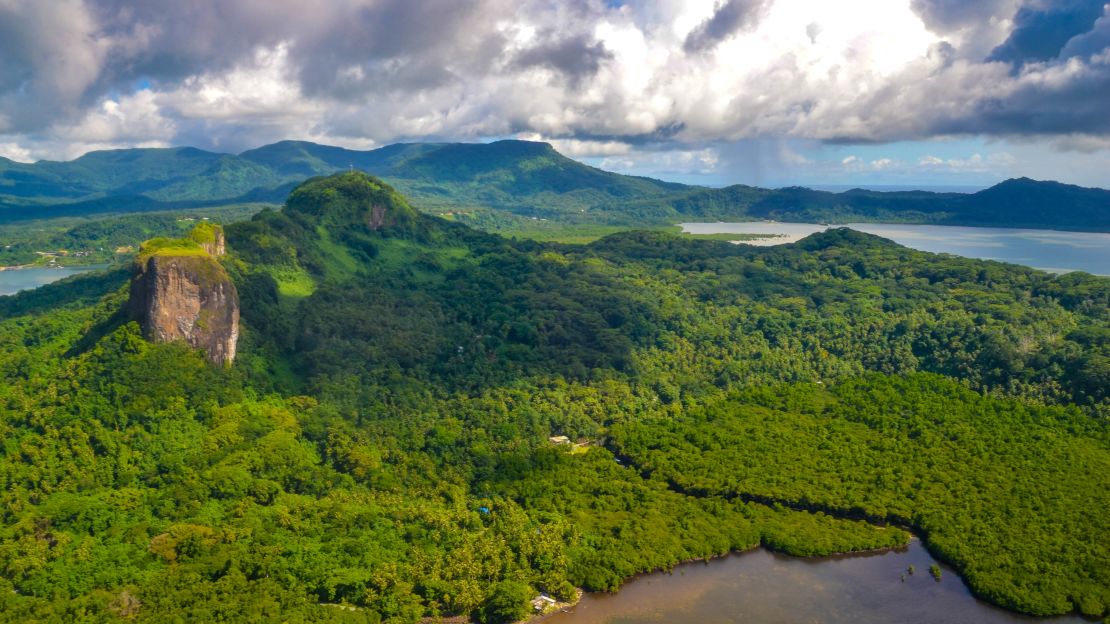 The scenery of Pohnpei island.