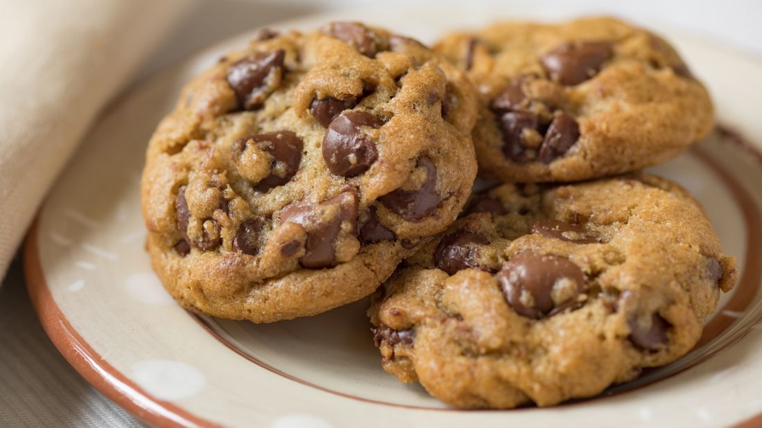 <strong>Chocolate Chip Cookies, United States:</strong> A perfect chocolate chip cookie is a delicate balance of textures and flavors, with a crispy rim giving way to a tender, melting center.