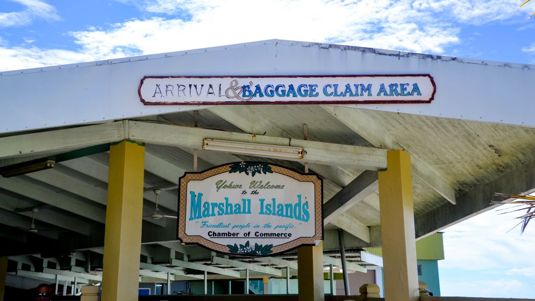 <strong>Arrival and baggage reclaim:</strong> Facilities at the main airport on the Marshall Islands are small but welcoming.