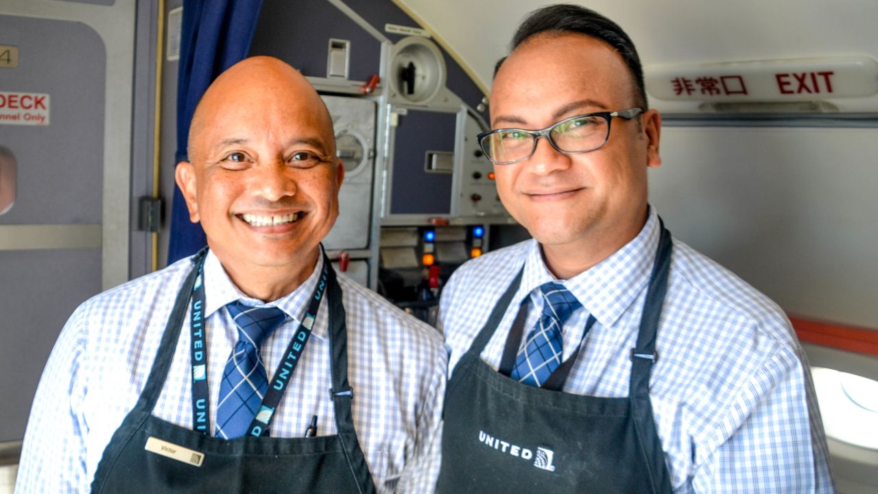 Victor Williams and Anthony Diaz who work on the Island Hopper plane.
