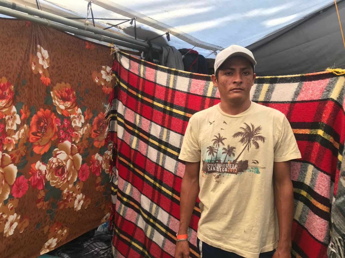 Cesar Nuñez says he was threatened after witnessing and reporting a crime in Honduras. He hopes to seek asylum in the United States.