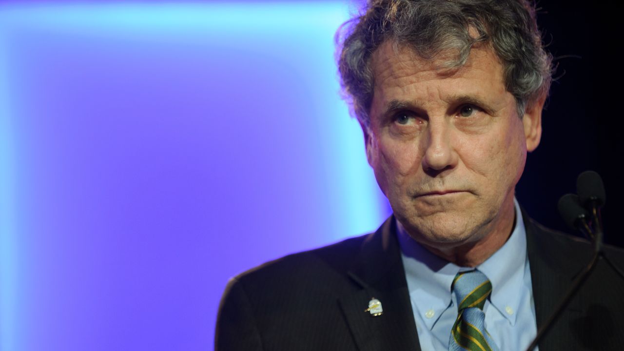 U.S. Sen. Sherrod Brown celebrates his campaign victory at the Hyatt Regency on November 6, 2018 in Columbus, Ohio. Sherrod defeated Republican challenger Jim Renacci to win a third term in the U.S. Senate. (Jeff Swensen/Getty Images)