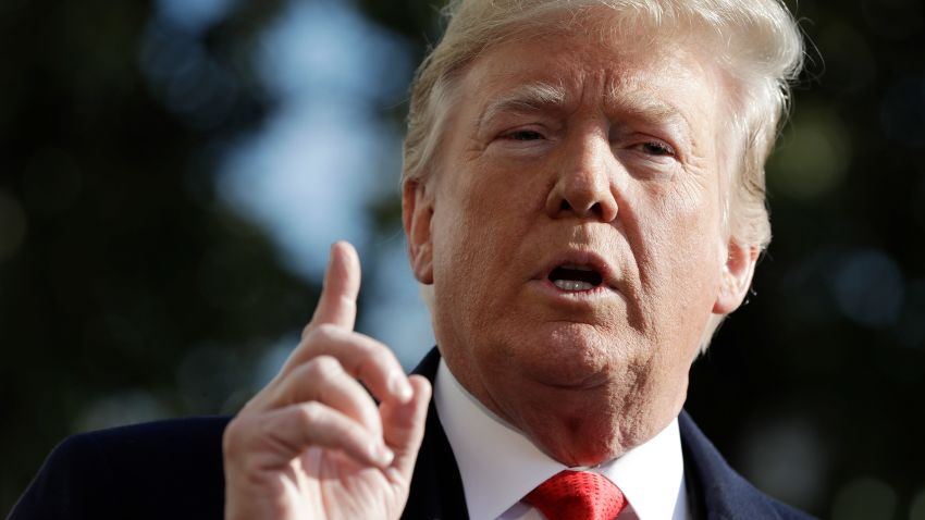 President Donald Trump talks with reporters before traveling to the G20 Summit in Buenos Aires, on the South Lawn of the White House, Thursday, Nov. 29, 2018, in Washington. (AP Photo/Evan Vucci)