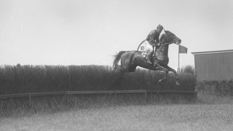 On June 4, 1923, jockey Frank Hayes won Belmont Park's steeplechase on the horse, Sweet Kiss, after suffering a fatal heart attack during the race.