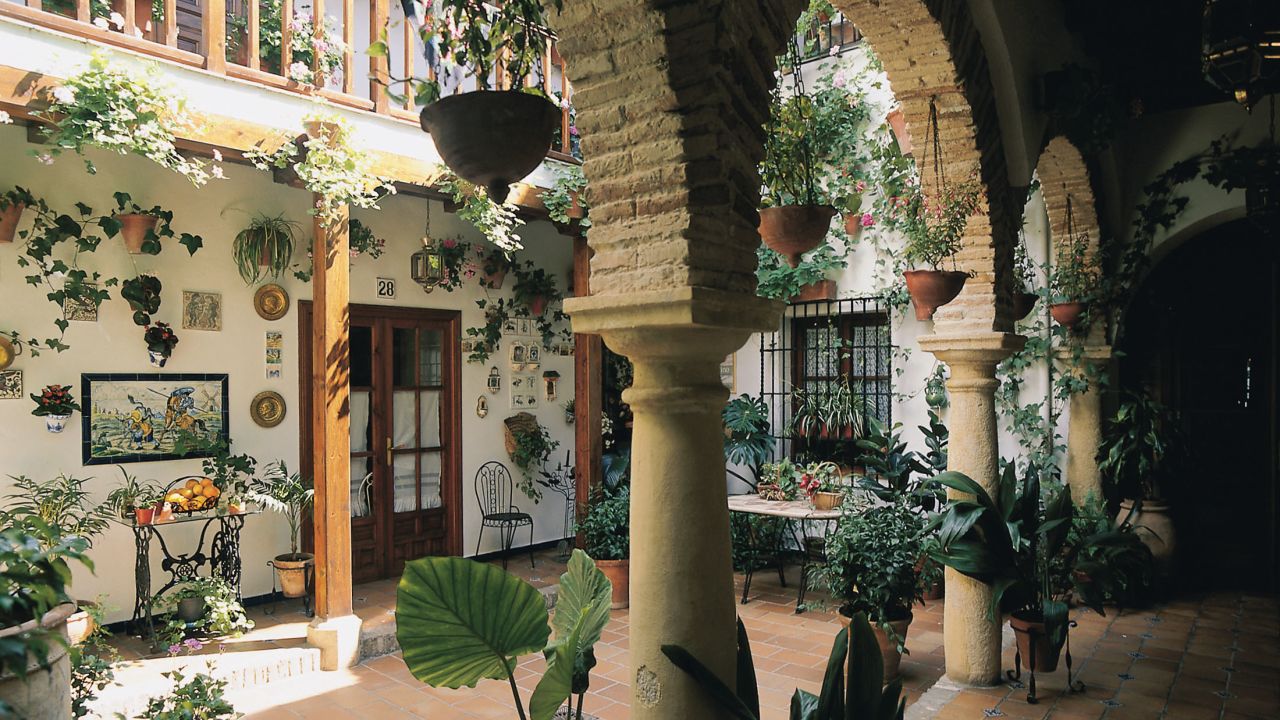 The Patios Festival began in 1918 but was awarded the UNESCO disctinction in 2012. It's a festival featuring flower-laden patios in early May.