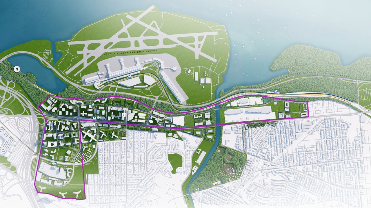 The new National Landing neighborhood in Arllington.