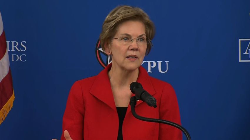 POL/Elizabeth Warren Foreign Policy address