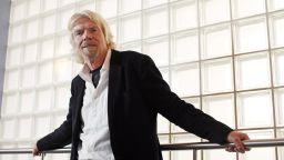 FILE: Richard Branson, the founder of Virgin Group Ltd., poses for a photograph at the Virgin Money headquarters in Gosforth, near Newcastle, U.K., on Monday, Jan. 9, 2012. CYBG Plc agreed to buy Virgin Money Holdings U.K. Plc for about 1.7 billion pounds ($2.3 billion) in an all-stock transaction, creating a bank with about 6 million customers to challenge Britains largest lenders. Our editors select the best archive images of Virgin Money, Richard Branson, David Duffy, and Jayne-Anne Gadhia. Photographer: Chris Ratcliffe/Bloomberg via Getty Images