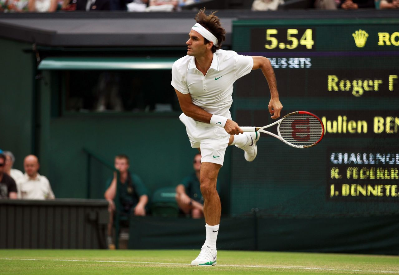 Benneteau beat Roger Federer, Rafael Nadal and Novak Djokovic in his career. The Frenchman also led Federer by two sets at Wimbledon in 2012 before the Swiss rallied. 