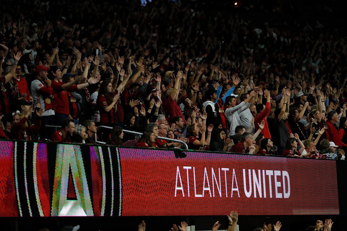 A crowd of 70,016 saw Atlanta United defeat the New York Red Bulls 3-0 in leg 1 of the Eastern Conference final at Mercedes-Benz Stadium on Sunday.