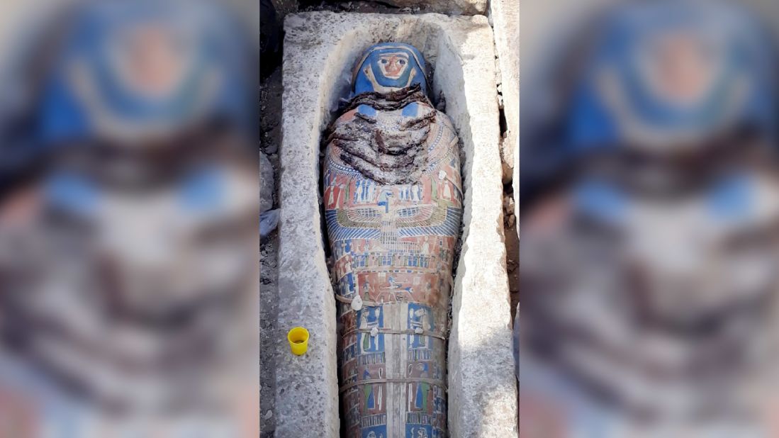 <strong>New discovery</strong>: Archaeologists in Egypt have unearthed eight mummies.