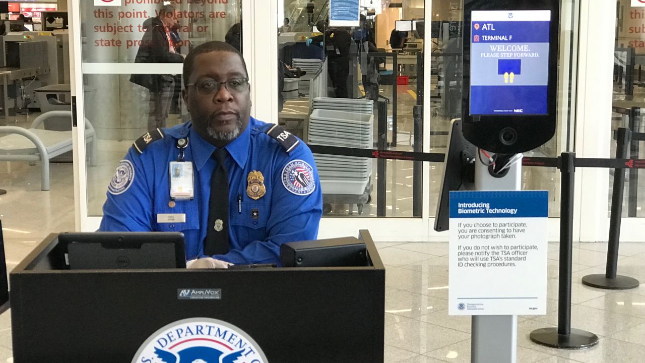 TSA facial recognition screens are now available for biometric ID verification at Atlanta Hartsfield-Jackson International Airport. 