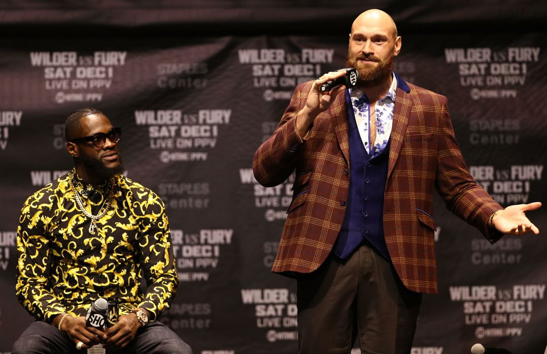 Wilder and Fury met in a news conference in LA Wednesday.