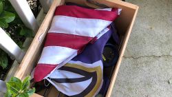 Gail Cook's FedEx driver folded their fallen American flag respectfully and left it in a box on their porch.