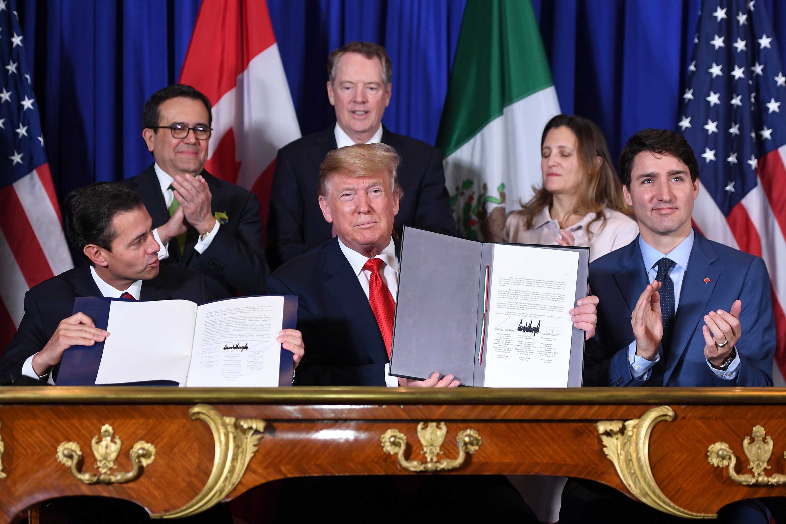 north american free trade agreement signing