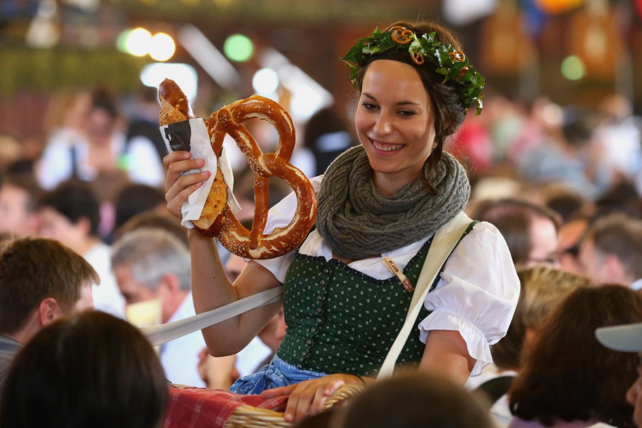 <strong>Pretzels, too: </strong>That's right. The Germans gave the world pretzels, which go particularly well with a beer at Oktoberfest.