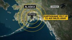 alaska earthquake map