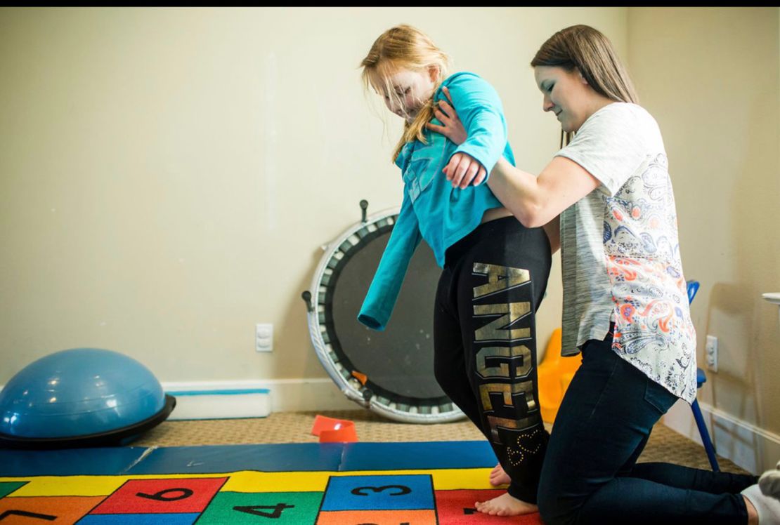 Bailey Sheehan's physical therapist, Melissa Murray, researched care for children with polio to help Bailey recover from AFM.