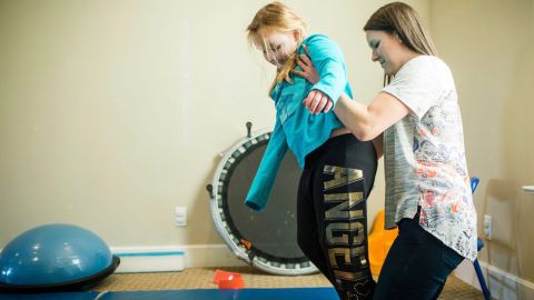 Bailey Sheehan's physical therapist, Melissa Murray, researched care for children with polio to help Bailey recover from AFM.