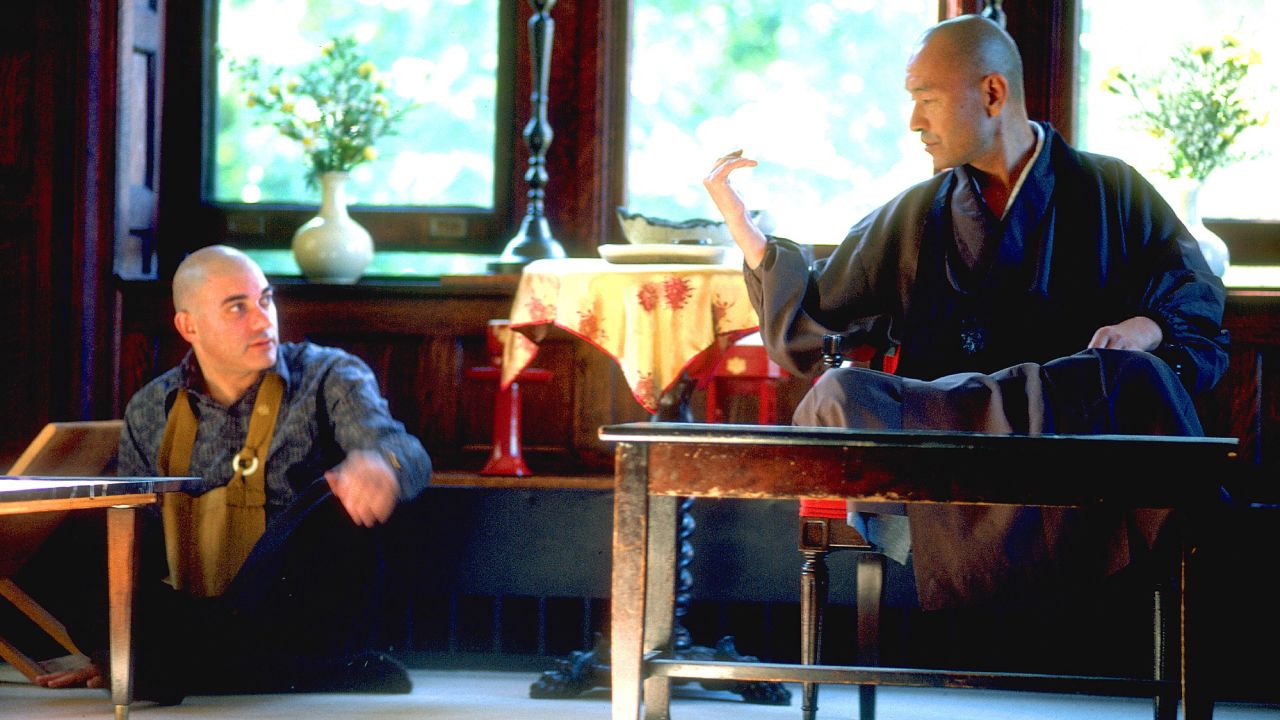 Glassman and his teacher, Taizan Maezumi Roshi. Photograph by Peter Cunningham.