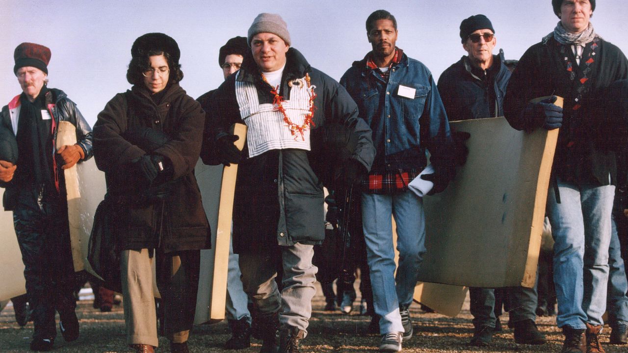 Glassman leads the Zen Peacemakers on a "bearing witness" retreat. Photograph by Peter Cunningham.