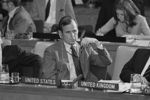 Bush represents the United States at the United Nations in 1971. He served as US Ambassador from that year until 1973.