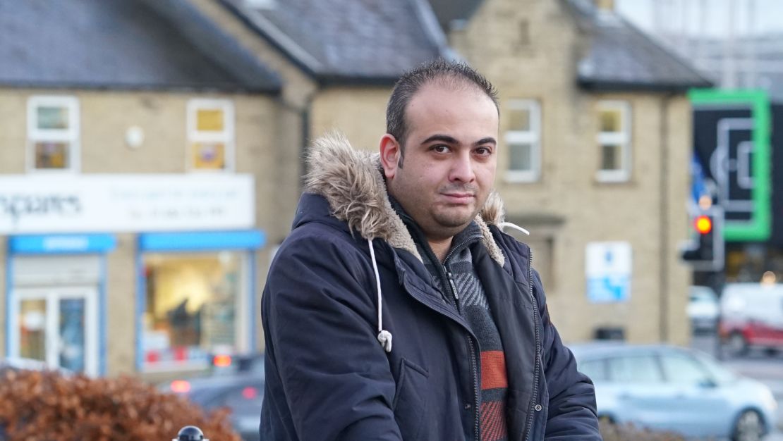 Sleman Shwaish, a Syrian who came to Britain as a refugee, now works with refugee families in Huddersfield.