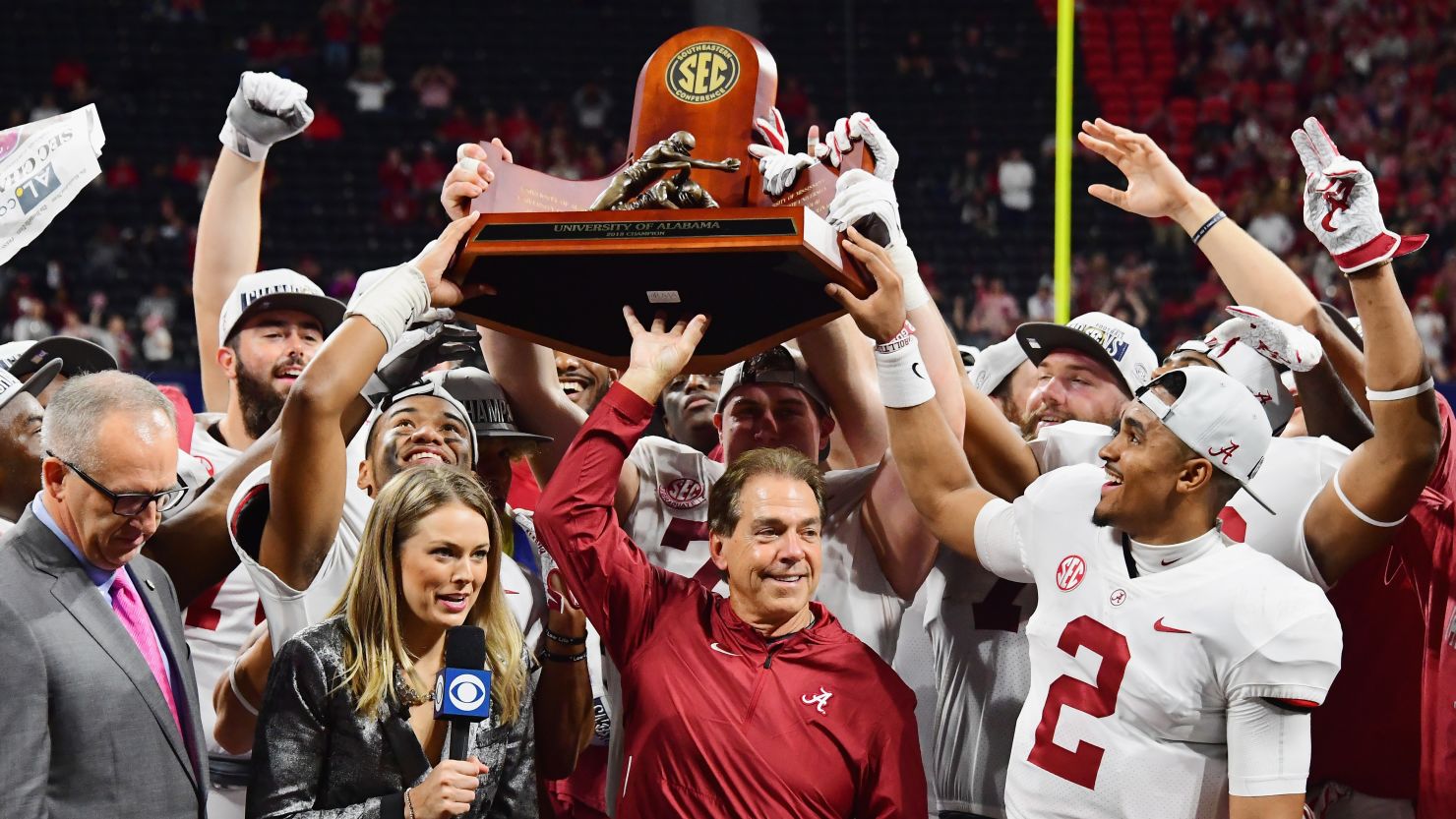 Coach Nick Saban and the Alabama Crimson Tide will return to this year's College Football Playoff.