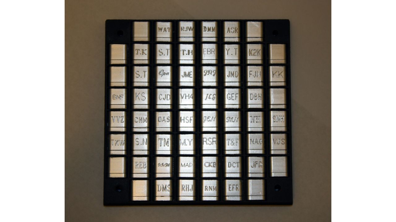 Some of the capsules containing the cremated remains that will be sent into space as part of Elysium Star 2.