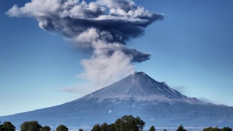 Popocatepetl volcano is situated near Mexico City.