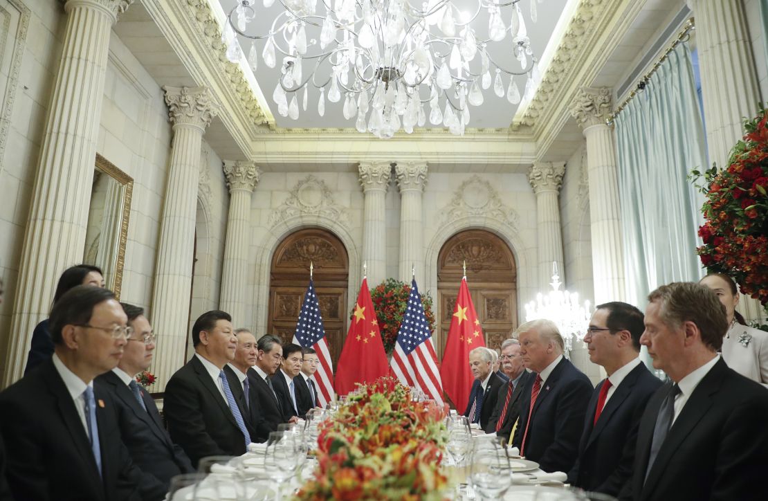 Trump and Xi during their bilateral meeting at the G20 Summit on December 1 in Buenos Aires, Argentina.