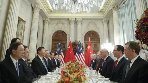 Trump and Xi during their bilateral meeting at the G20 Summit on December 1 in Buenos Aires, Argentina.