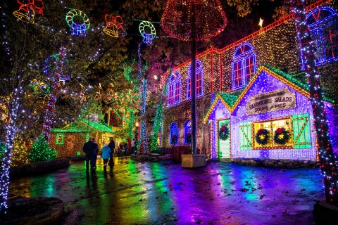 <strong>Silver Dollar City (Branson, Missouri): </strong>An Old Time Christmas in Branson, Missouri, glows and twinkles with more than 6.5 million lights and a 5-story special effects tree.