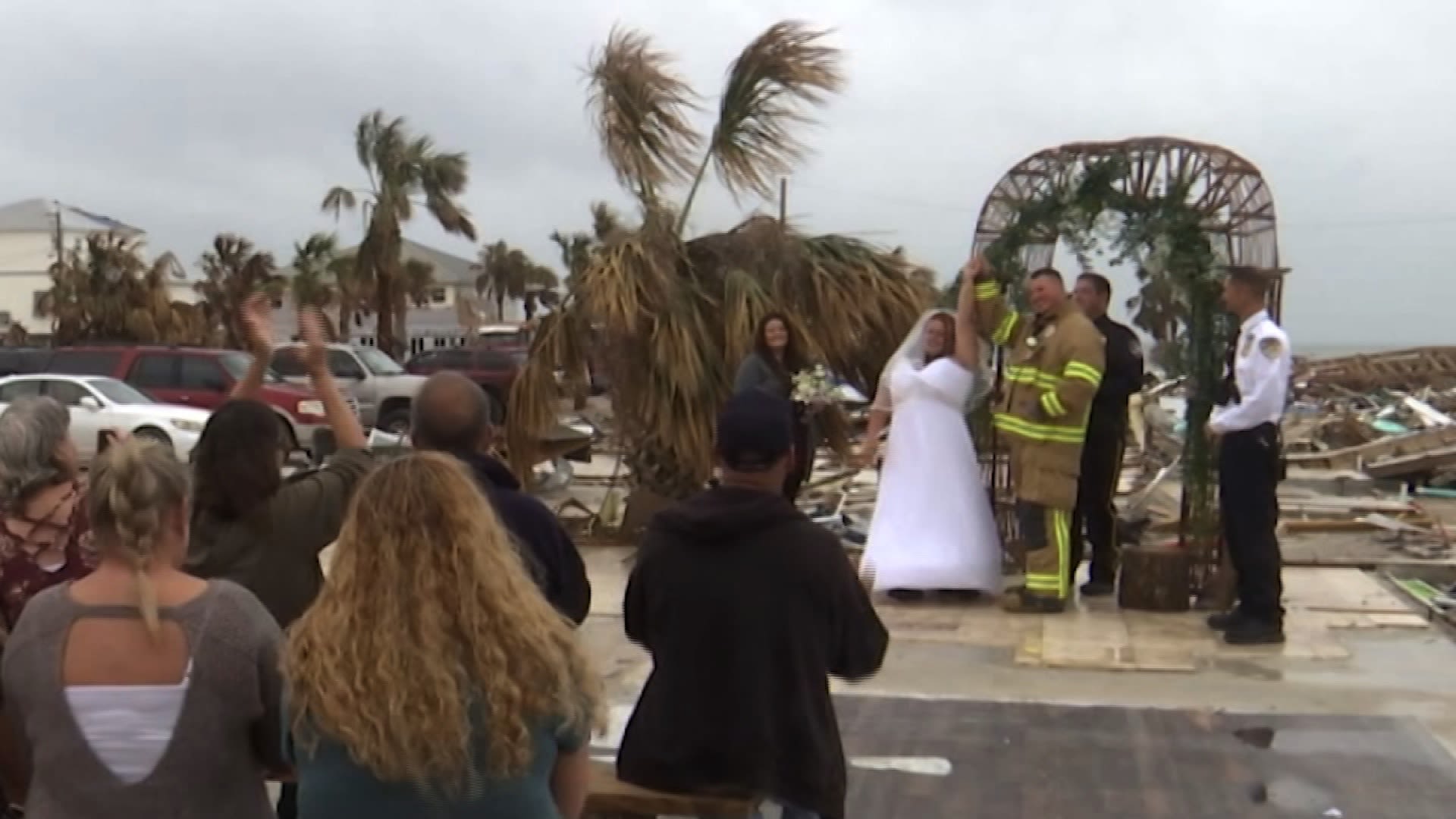 Hurricane Michael destroyed this couple's wedding venue, so they