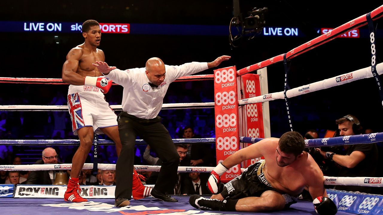 Joshua knocked out Emanuele Leo on his professional debut.