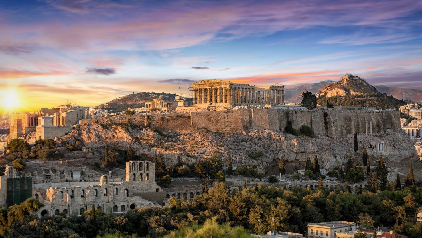 Greece has ancient ruins like the Parthenon, plus some of Europe's loveliest islands.