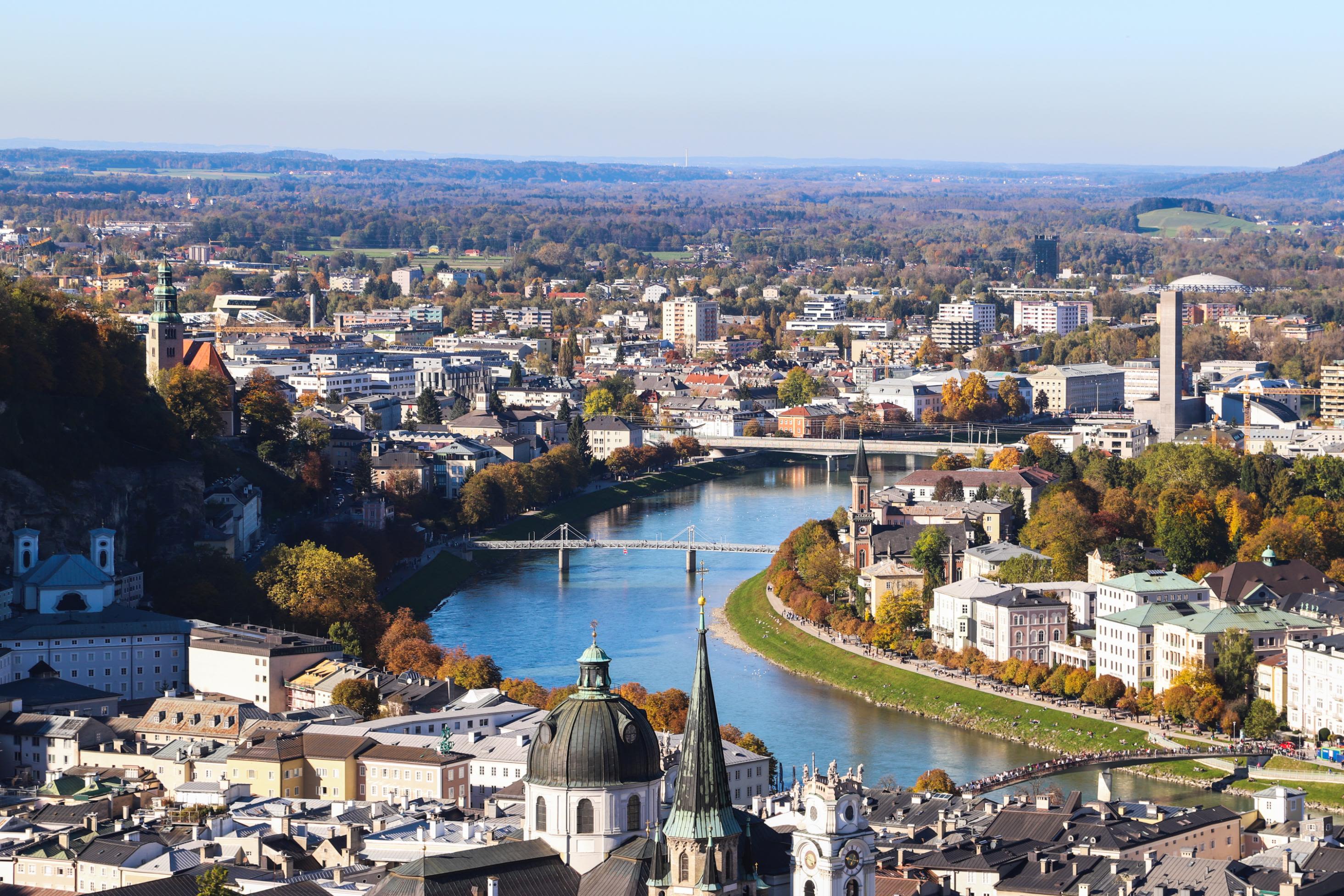 <strong>Salzburg, Austria: </strong>The city's most famous son, Mozart, vies for tourist attention with "The Sound of Music," which was filmed and set here.