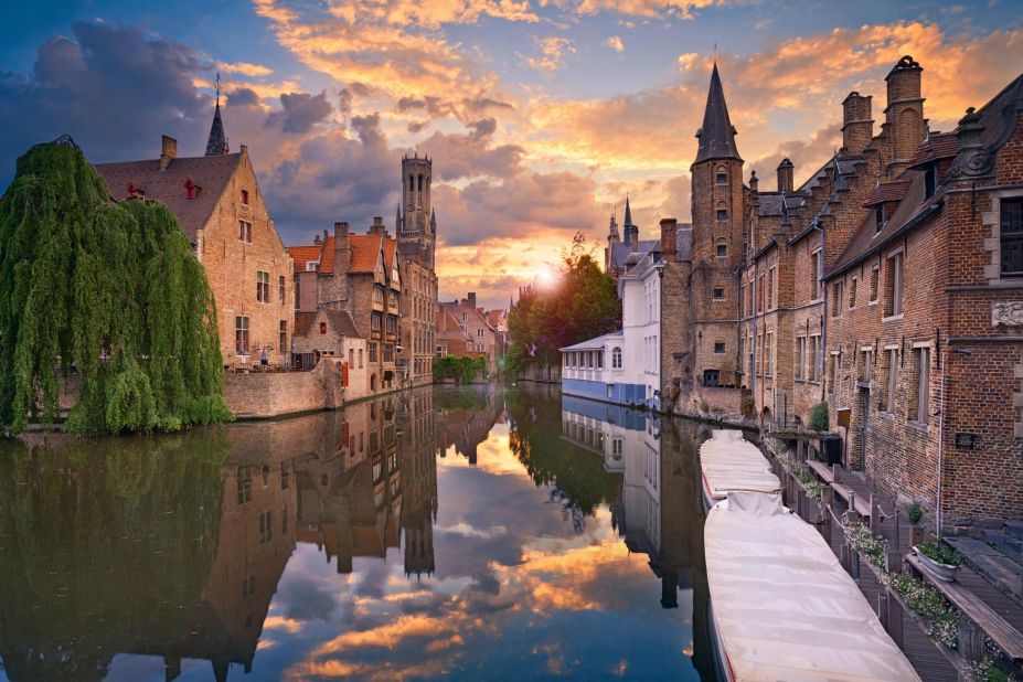 <strong>Bruges, Belgium:</strong> Bruges' medieval streets and winding canals have a distinct charm, while the city's main square is the perfect place to quaff a local beer and watch the world go by.